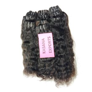 Paquet vietnamien cuticule brute alignée vente en gros couleur naturelle femmes noires machine double trame extensions de cheveux humains à ondes profondes - Product Image 3