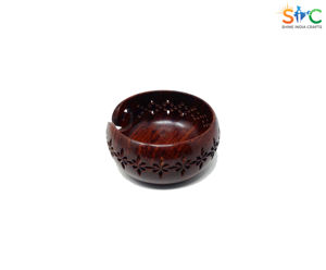 Handmade sturdy Wood Yarn Bowl for holiday gift DIY knitting lover Wooden Yarn Bowl Holder Craft Knitting Bowl - Product Image 5