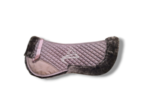 Produit équestre demi-tapis de selle fausse fourrure meilleure doublure supérieure confortable coton tissu demi-tapis de selle - Product Image 2