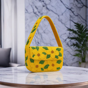 Artisan Beaded Clutch <b>Purse</b> Handmade Lemon Blossom Beaded Shoulder Bag Trendy Fruit Embroidery <b>Purse</b> for Women and Girls 2025 - Product Image 5