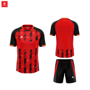 Ensemble de survêtement de football personnalisé unisexe de haute qualité avec impression par transfert thermique, nouveau design de fabricant OEM - Product Image 4