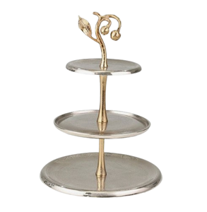 Support à Gâteau Rond Décoratif Plaqué Or Support à Cupcake Tea Party Pâtisserie Plateau de Service dans une Boîte Cadeau Matériau de Meilleure Qualité - Product Image 3