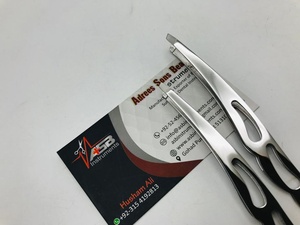 Pinzas para cejas de acero inoxidable con punta inclinada profesional, pulido plateado, depilación sostenible, moldeador de cejas, puntiagudo - Product Image 5