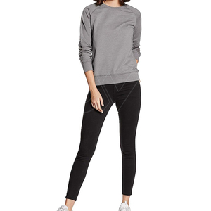 Sudaderas de algodón 100% de alta calidad para mujer, mangas regulares transpirables de secado rápido, tamaño personalizado - Product Image 2