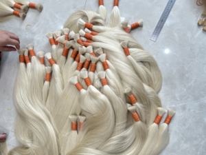 Color 613 cabello humano Rubio a granel directo de fábrica cabello crudo vietnamita de alta calidad - Product Image 5