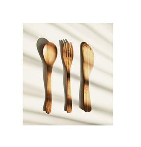 Set de couverts en bois de haute qualité pour décoration de table au meilleur prix - Product Image 1