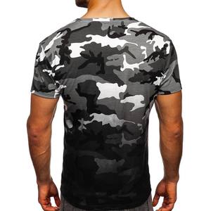 2025 personalizado orgánico 100% algodón camuflaje camiseta transpirable cuello redondo camuflaje camisetas - Product Image 6