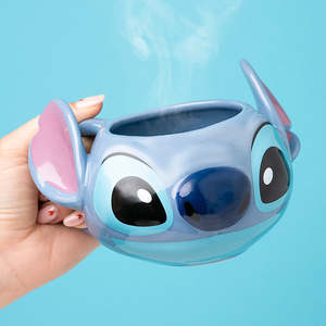 Modern Disney <b>Lilo</b> & Stitch Ceramic Cups with Lid Microwave Safe Stocked and Classic Design for Business Gifts Presentations - Product Image 4
