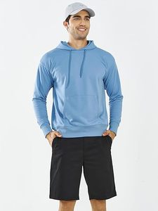 Sweat à capuche décontracté pour homme en coton 100% de haute qualité, manches longues, veste d'hiver avec cordon de serrage, poche, logo personnalisé, ODM - Product Image 3