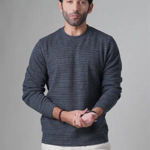 Sudadera de cuello redondo para hombre y mujer de gran tamaño de 400GSM Plus 100% algodón de lana de invierno con logotipo frontal para parejas - Product Image 4