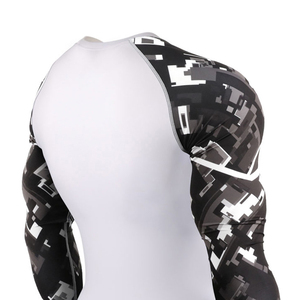 Último diseño Hombres Rash Guard Ropa deportiva Color rojo Mangas largas Rash Guard con logotipo personalizado - Product Image 5