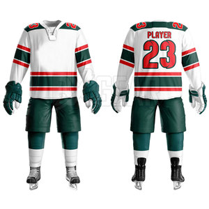 Uniforme confortable et durable de Hokey de glace fait de matériel léger pour une meilleure respirabilité et représentation de joueur - Product Image 1