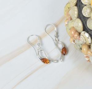 Pendientes de Ámbar Natural Amarillo del Báltico, Plata de Ley 925, Joyería Hecha a Mano, Regalo de Moda para Mujer, Fiesta - Product Image 4