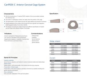 Conjunto de Instrumentos para Fusión Cervical PEEK, Jaula PEEK, Sistema de Implantes para Cirugía de Fijación Neuroquirúrgica de Columna Vertebral AM Ortho - Product Image 6