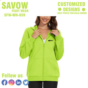 Sweatshirts à capuche pour femmes Sweatshirts courts en coton surdimensionnés Streetwear à capuche Vestes zippées en polaire Mode Gym Wear Casual Winter - Product Image 4