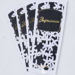 Etiquetas de perfume personalizadas de alta calidad, pegatina impermeable dorada reflectante con acabado metálico brillante, adhesivo duradero para embalaje - Product Image 6