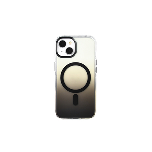 Coque en silicone EFFX Série Toros pour iPhone 14 compatible MagSafe, design transparent dégradé, électroplaqué A17 A53 A34 A24 - Product Image 1