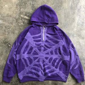 OEM Heavy Weight Men's Pull Over Hoodies Wholesale Applique Embroidery Hoodie Custom Loose Fitted Hoodie - Product Image 6
