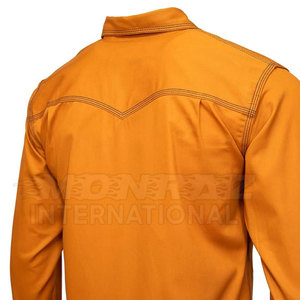Peso ligero Slim Fit Hombres Camisas de soldadura Entrenamiento Color sólido Camisas de soldadura de color sólido de alta calidad - Product Image 6