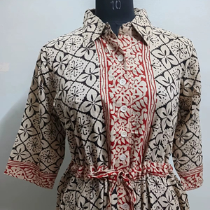 Vestido maxi de algodón tejido con bloque de mano indio, ecológico, 100% algodón, estampado de Bagru, ropa de verano, novia personalizada, regalo de boda, venta - Product Image 5