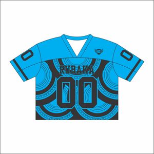 Camisetas de béisbol de gran tamaño con cuello en V personalizadas para hombre, ropa de calle, Camiseta con estampado de pantalla para fútbol, Camiseta deportiva de malla transpirable - Product Image 1