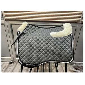 Almohadilla de sillín de doma multiusos personalizable de alta calidad, taladro de algodón, relleno de satén con forro de tela, logotipo de la India - Product Image 1