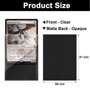 Premium PU Leather <b>Card</b> Holder 6 Inch Collectible Trading <b>Card</b> Protector with Heat Transfer Printing Design - Product Image 2