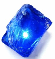 Laborgezüchteter Natürlicher Blauer Saphir Rohmaterial Hohe Qualität IGI-Zertifiziert Katzenauge für Schmuckherstellung Damen und Mädchen