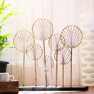 Décor de table d'arbre moderne en laiton AK finition en cuivre doré avec base en marbre pour décor de salon/décor d'hôtel - Product Image 2