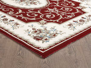 Alfombra turca de lujo hecha a máquina, modelo Laila Rojo, premium para sala de estar, del fabricante de Gaziantep. - Product Image 3