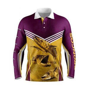 Polo de pêche professionnel de qualité supérieure 2026, vente en gros, UPF 50, 100% polyester, séchage rapide, manches longues, service OEM - Product Image 4