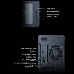 L e n o v o L E G I O N Blade 7000K Gaming Desktop Inter I9-14900HX 32GB 1TB SSD GEFORCE RTX5060Ti GDDR7 - Product Image 5