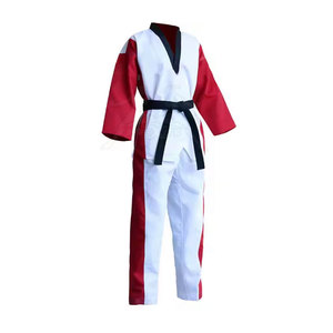Venta al por mayor último diseño Taekwondo uniforme lucha desgaste hecho en Pakistán Unisex Taekwondo uniforme - Product Image 4