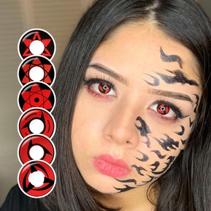 Freshgo Pseyeche 296 Modèles Halloween Lentilles De <span class=keywords><strong>Contact</strong></span> En Gros Anime Noir Sclera Lentilles De <span class=keywords><strong>Contact</strong></span> <span class=keywords><strong>sharingan</strong></span> Lentilles De <span class=keywords><strong>Contact</strong></span> - Product Image 1