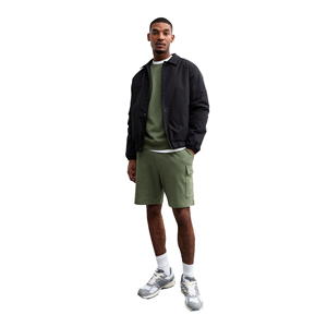 Ensemble sweat-shirt à capuche zippé et short en tricot uni pour homme, respirant, décontracté, tenue d'été, gris clair - Product Image 1