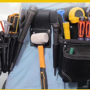 Hand Stitched High Quality Leather <b>Tool</b> Bags Factory Wholesale Rate Custom Made Leather <b>Tools</b> Bag Waist <b>Belt</b> - Product Image 6