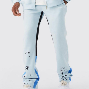 OEM Heavyweight Cotton Oversize <b>Tracksuits</b> for <b>Men</b> Plain Winter Fleece with Logo Printed High Quality Custom <b>Tracksuit</b> Set - Product Image 4