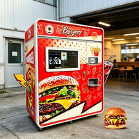 Distributeur automatique de nourriture chaude en libre-service 24h/24, machine à hamburgers chauffée, machine à sandwichs automatique