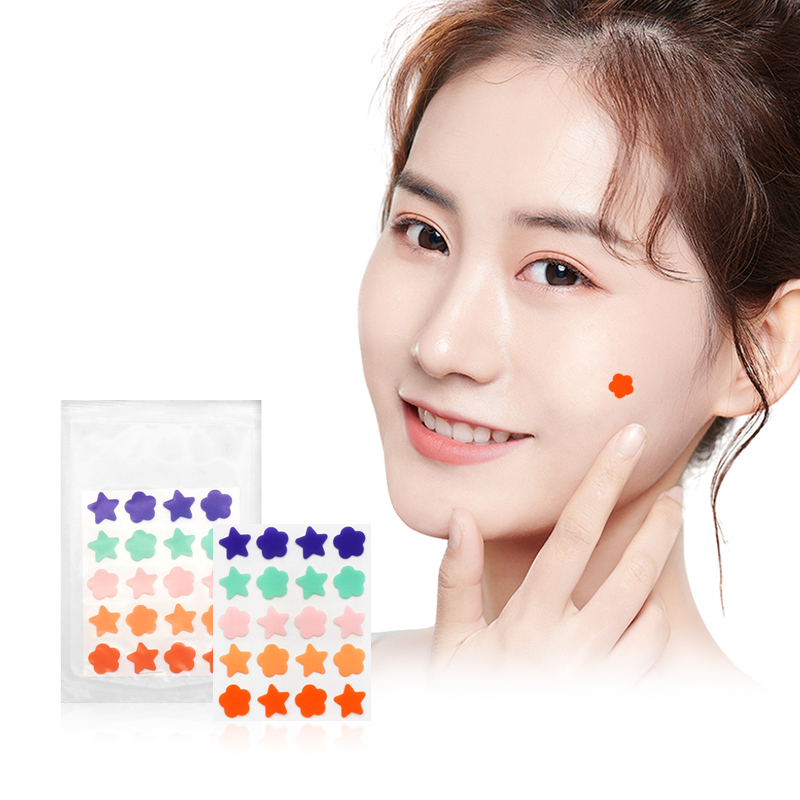Patch de bouton hydrocolloïde absorbant l'acné pour la couverture de bouton de traitement des taches
