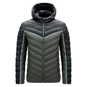 Doudoune d'hiver personnalisée pour hommes avec capuche à manches longues Veste bouffante décontractée imperméable et respirante à séchage rapide de haute qualité - Product Image 3