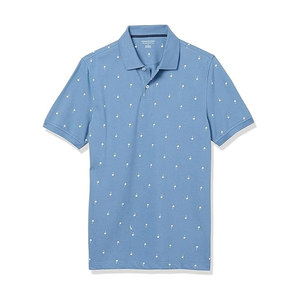 Men's Short Sleeve for Shirt <b>Classic</b> Casual Button Print Woven 100% Cotton Anti-Wrinkle Golf for - Product Image 2