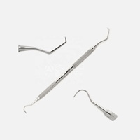 Kit de chirurgie buccale micro-multifonctionnel durable avec sondes dentaires à lame droite en acier inoxydable, éleveurs périosteaux et ciseaux