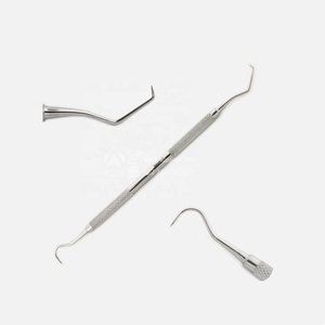 Kit de microcirugía oral con cuchilla recta de acero inoxidable, sondas dentales, elevadores periósticos para tijeras quirúrgicas periodontales - Product Image 4