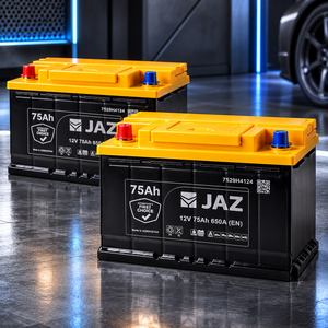 Batterie de voiture MF75 L3 75Ah 12V 650 CCA sans entretien, batterie de remplacement au plomb-acide pour systèmes automobiles 12V par JAZ - Product Image 2