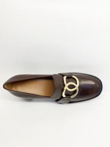 <span class=keywords><strong>Scarpe</strong></span> da donna <span class=keywords><strong>con</strong></span> <span class=keywords><strong>tacco</strong></span> Slip-On in stile mocassini di lusso <span class=keywords><strong>con</strong></span> tacchi spessi <span class=keywords><strong>scarpe</strong></span> firmate a punta chiusa per l'estate autunno primavera - Product Image 3