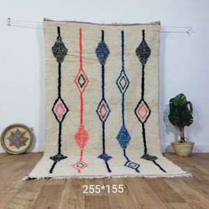 Tapis marocains faits à la main en laine, authentiques tapis berbères, laine naturelle, artisanat artisanal, taille et couleurs personnalisables, haute qualité - Product Image 3