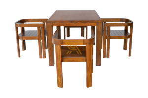 Juegos de sillas de comedor para exteriores e interiores hechos de madera maciza de teca, adecuados para todo tipo de clima para el hogar, restaurante y hotel - Product Image 3