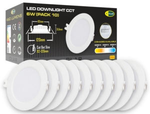 Faretto LED da Incasso 6W per Soffitto, Spotlight LED da Interno con Driver Incluso e CCT Selezionabile 3000K 4000K 6500K - Product Image 1