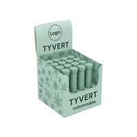 Tube en plastique à ouverture sécurisée pour enfants, emballage de présentation pour étagère de vente au détail, boîte en carton recyclable, tube cadeau de table 116