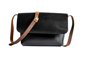 Small Genuine Leather Crossbody Satchel <b>Bag</b> Zipper Closure Eco-Friendly Gift for Her Made Pakistan High Quality Model LCS-0011C - Product Image 2